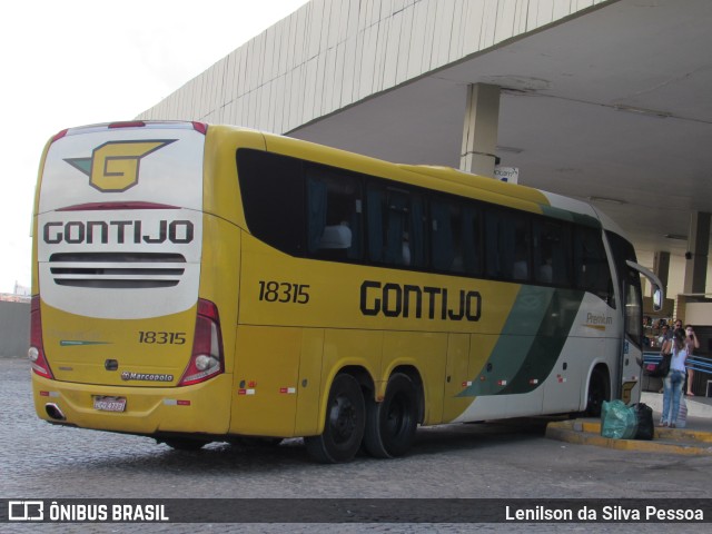 Empresa Gontijo de Transportes 18315 na cidade de Caruaru, Pernambuco, Brasil, por Lenilson da Silva Pessoa. Número da foto: #11327713.