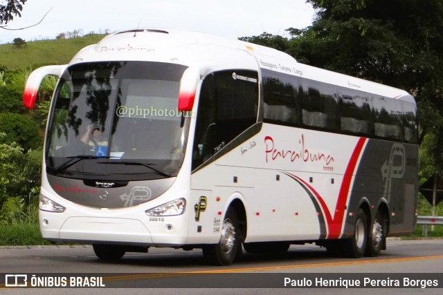 Paraibuna Transportes 30010 na cidade de Barra do Piraí, Rio de Janeiro, Brasil, por Paulo Henrique Pereira Borges. ID da foto: 11326884.