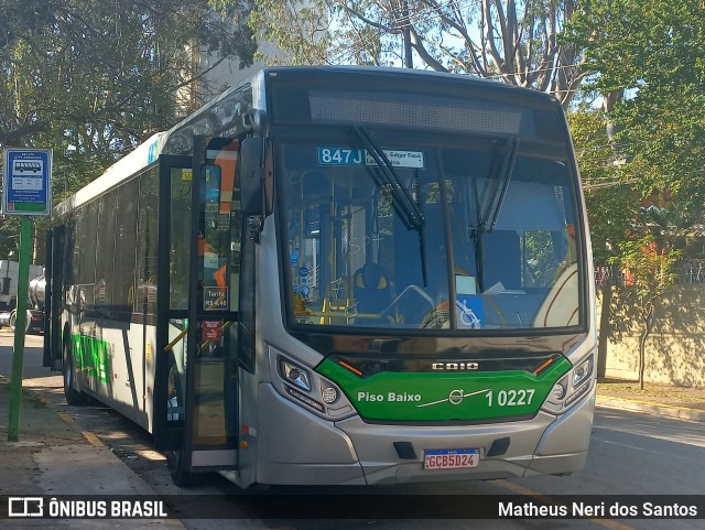 Viação Santa Brígida 1 0227 na cidade de São Paulo, São Paulo, Brasil, por Matheus Neri dos Santos. Número da foto: #11326007.
