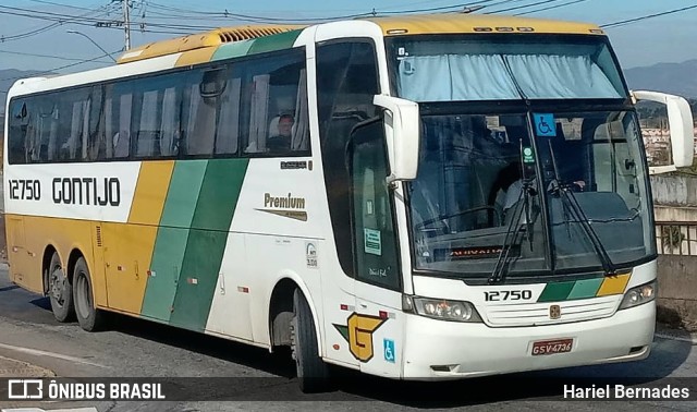 Empresa Gontijo de Transportes 12750 na cidade de Betim, Minas Gerais, Brasil, por Hariel Bernades. ID da foto: 11327086.