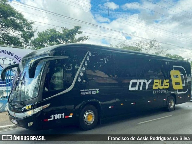 City Bus Mobilidade 1101 na cidade de Brasília, Distrito Federal, Brasil, por Francisco de Assis Rodrigues da Silva. Número da foto: #11327392.