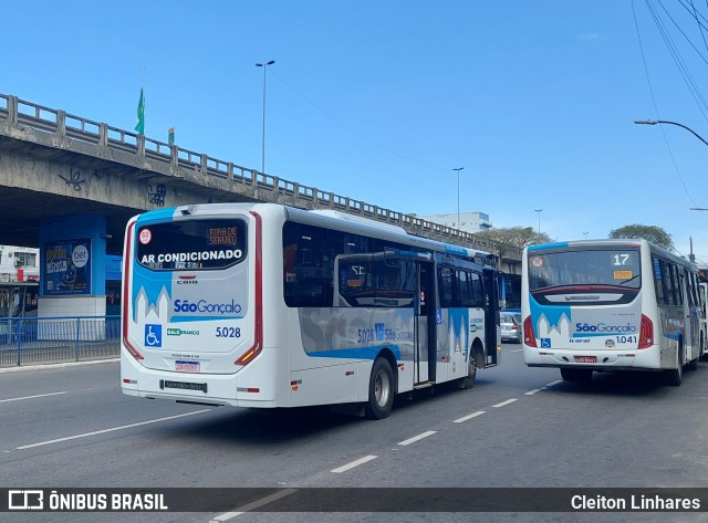 Viação Galo Branco 5.028 na cidade de São Gonçalo, Rio de Janeiro, Brasil, por Cleiton Linhares. Número da foto: #11325881.