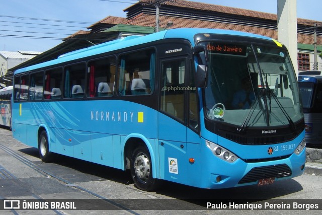 Viação Normandy do Triângulo RJ 155.037 na cidade de Rio de Janeiro, Rio de Janeiro, Brasil, por Paulo Henrique Pereira Borges. Número da foto: #11326889.
