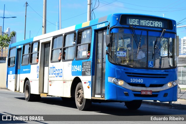 Concessionária Salvador Norte - CSN Transportes 10940 na cidade de Salvador, Bahia, Brasil, por Eduardo Ribeiro. ID da foto: 11326505.