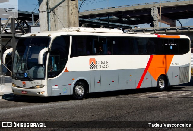 Viação Cidade do Aço RJ 174.120 na cidade de Rio de Janeiro, Rio de Janeiro, Brasil, por Tadeu Vasconcelos. Número da foto: #11327884.