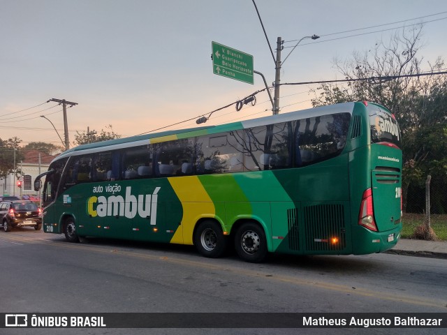 Auto Viação Cambuí 210 na cidade de Bragança Paulista, São Paulo, Brasil, por Matheus Augusto Balthazar. ID da foto: 11327914.