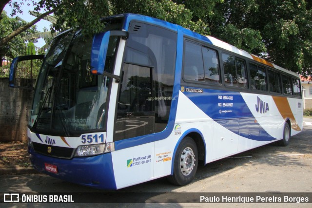JWA Turismo 5511 na cidade de São Paulo, São Paulo, Brasil, por Paulo Henrique Pereira Borges. Número da foto: #11326893.
