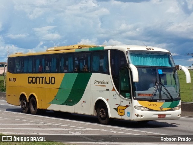 Empresa Gontijo de Transportes 14170 na cidade de São José dos Campos, São Paulo, Brasil, por Robson Prado. ID da foto: 11375026.