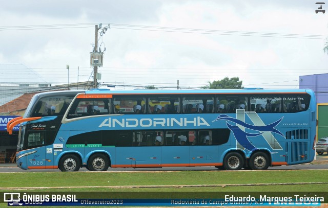 Empresa de Transportes Andorinha 7328 na cidade de Campo Grande, Mato Grosso do Sul, Brasil, por Eduardo  Marques Teixeira. Número da foto: #11373204.