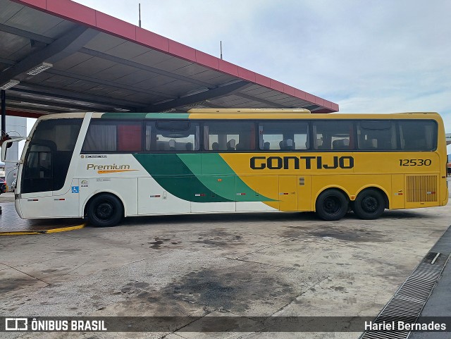 Empresa Gontijo de Transportes 12530 na cidade de São Sebastião da Bela Vista, Minas Gerais, Brasil, por Hariel Bernades. ID da foto: 11374143.