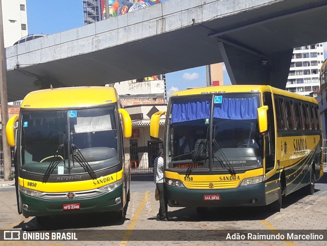 Viação Sandra 9750 na cidade de Belo Horizonte, Minas Gerais, Brasil, por Adão Raimundo Marcelino. ID da foto: 11375577.