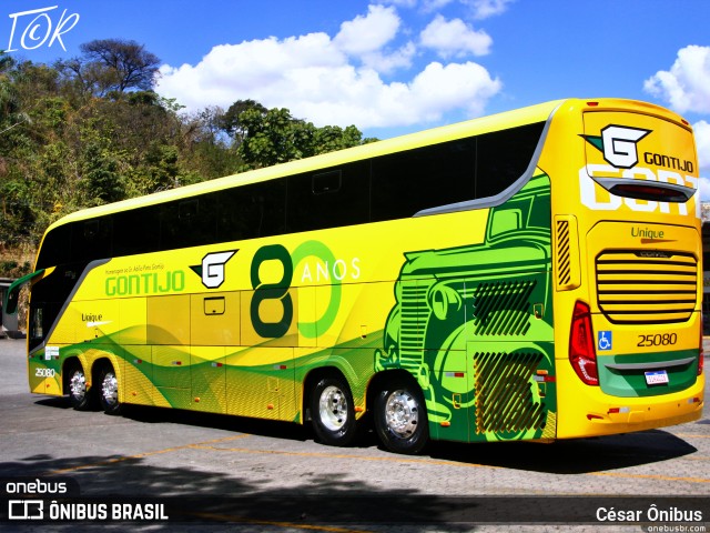 Empresa Gontijo de Transportes 25080 na cidade de Belo Horizonte, Minas Gerais, Brasil, por César Ônibus. Número da foto: #11373686.
