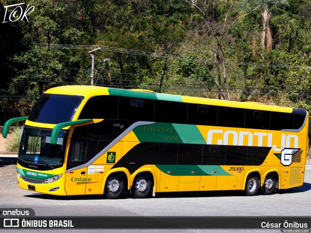 Empresa Gontijo de Transportes 25080 na cidade de Belo Horizonte, Minas Gerais, Brasil, por César Ônibus. ID da foto: 11373664.