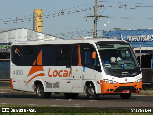 LOCAL - Locadora de Ônibus Canoas Ltda. 4100 na cidade de Canoas, Rio Grande do Sul, Brasil, por Shayan Lee. Número da foto: #11374640.