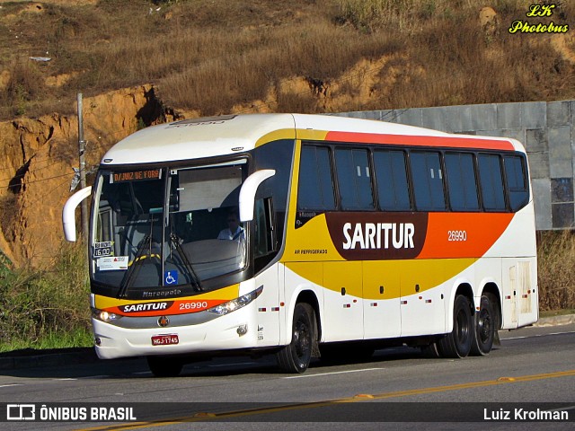 Saritur - Santa Rita Transporte Urbano e Rodoviário 26990 na cidade de Juiz de Fora, Minas Gerais, Brasil, por Luiz Krolman. Número da foto: #11374028.