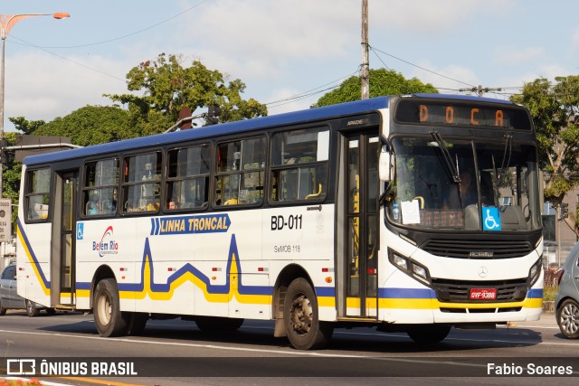 Belém Rio Transportes BD-011 na cidade de Belém, Pará, Brasil, por Fabio Soares. ID da foto: 11374628.