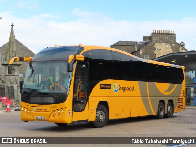 Stagecoach 54313 na cidade de Dunfermline, Fife, Escócia, por Fábio Takahashi Tanniguchi. Número da foto: #11377231.