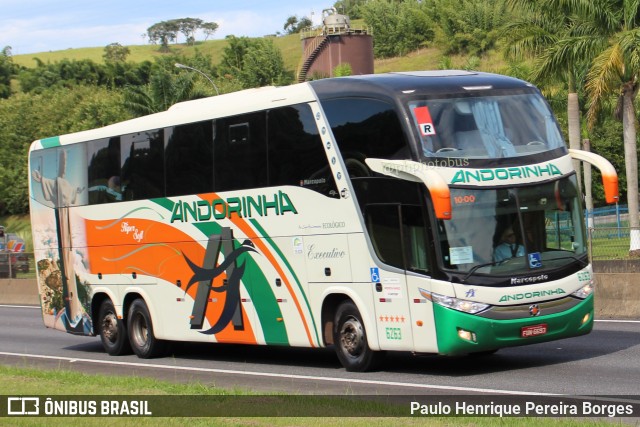 Empresa de Transportes Andorinha 6263 na cidade de Piraí, Rio de Janeiro, Brasil, por Paulo Henrique Pereira Borges. ID da foto: 11377012.