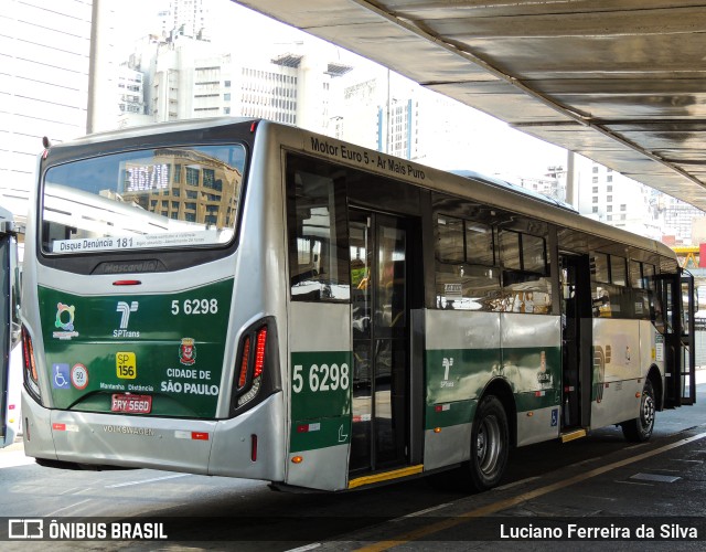 Transunião Transportes 5 6298 na cidade de São Paulo, São Paulo, Brasil, por Luciano Ferreira da Silva. ID da foto: 11377008.