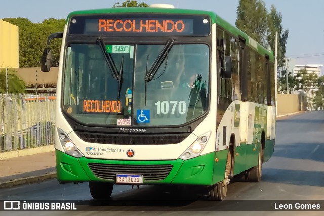 Viação Paraense Cuiabá Transportes 1070 na cidade de Cuiabá, Mato Grosso, Brasil, por Leon Gomes. ID da foto: 11377576.