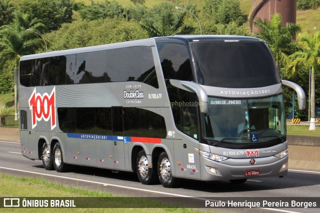 Auto Viação 1001 RJ 108.679 na cidade de Piraí, Rio de Janeiro, Brasil, por Paulo Henrique Pereira Borges. ID da foto: 11377037.