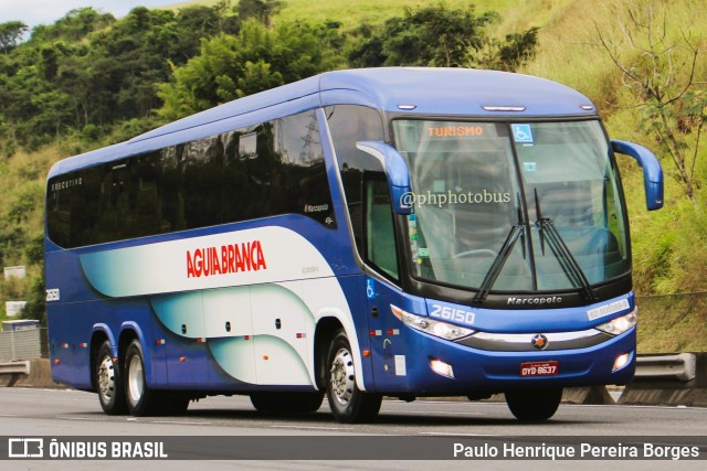 Viação Águia Branca 26150 na cidade de Piraí, Rio de Janeiro, Brasil, por Paulo Henrique Pereira Borges. ID da foto: 11377064.