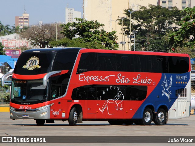 Expresso São Luiz 9090 na cidade de Goiânia, Goiás, Brasil, por João Victor. ID da foto: 11377828.