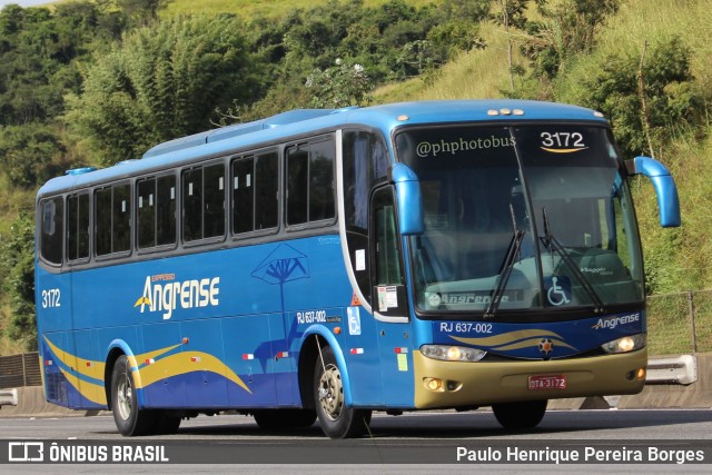 Expresso Angrense 3172 na cidade de Piraí, Rio de Janeiro, Brasil, por Paulo Henrique Pereira Borges. ID da foto: 11377103.