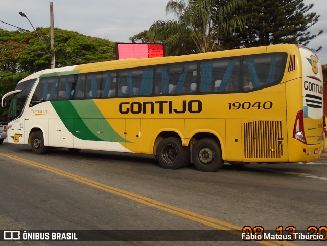 Empresa Gontijo de Transportes 19040 na cidade de Três Corações, Minas Gerais, Brasil, por Fábio Mateus Tibúrcio. ID da foto: 11379200.