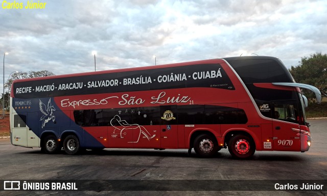 Expresso São Luiz 9070 na cidade de Brasília, Distrito Federal, Brasil, por Carlos Júnior. Número da foto: #11379948.