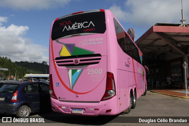 Nova América Turismo 2500 na cidade de Juiz de Fora, Minas Gerais, Brasil, por Douglas Célio Brandao. ID da foto: 11378854.