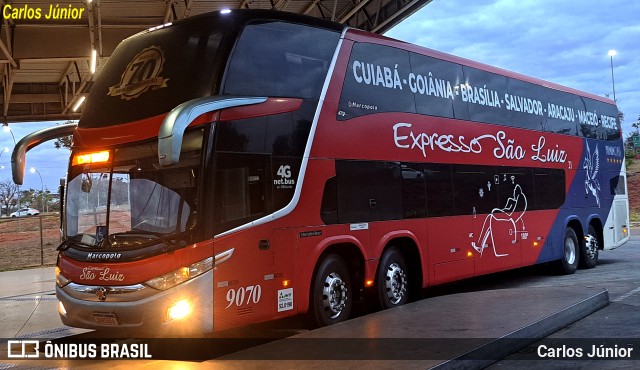 Expresso São Luiz 9070 na cidade de Brasília, Distrito Federal, Brasil, por Carlos Júnior. Número da foto: #11379942.
