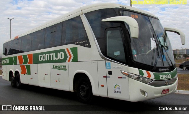 Empresa Gontijo de Transportes 21680 na cidade de Brasília, Distrito Federal, Brasil, por Carlos Júnior. ID da foto: 11379840.