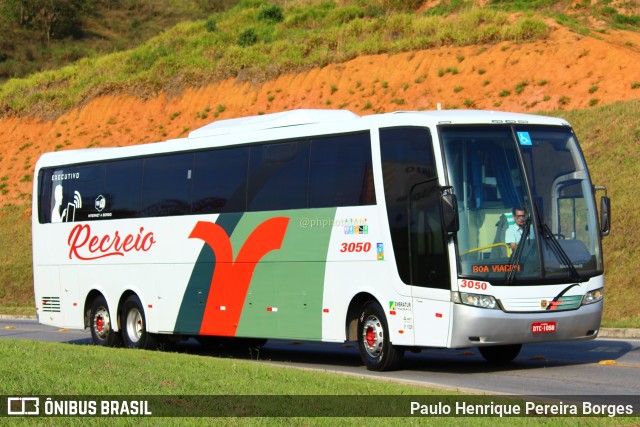 Viação Recreio 3050 na cidade de Aparecida, São Paulo, Brasil, por Paulo Henrique Pereira Borges. ID da foto: 11378664.