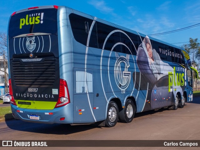 Viação Garcia 88087 na cidade de Cascavel, Paraná, Brasil, por Carlos Campos. Número da foto: #11380356.