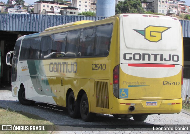 Empresa Gontijo de Transportes 12540 na cidade de Juiz de Fora, Minas Gerais, Brasil, por Leonardo Daniel. ID da foto: 11378894.