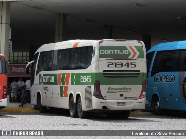 Empresa Gontijo de Transportes 21345 na cidade de Caruaru, Pernambuco, Brasil, por Lenilson da Silva Pessoa. ID da foto: 11379288.