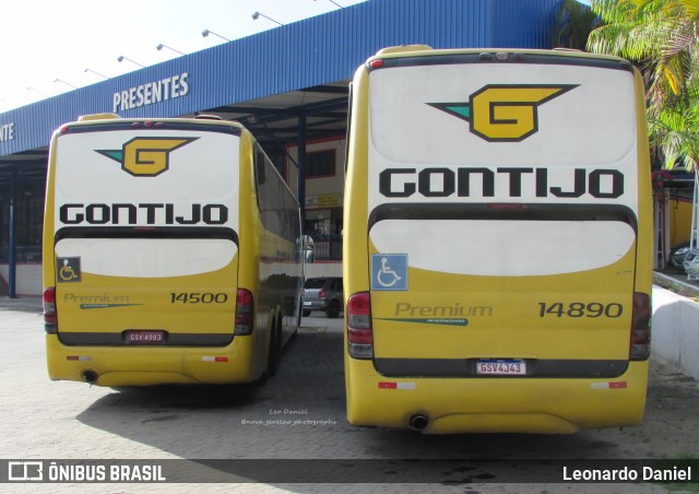 Empresa Gontijo de Transportes 14890 na cidade de Paraíba do Sul, Rio de Janeiro, Brasil, por Leonardo Daniel. ID da foto: 11379217.