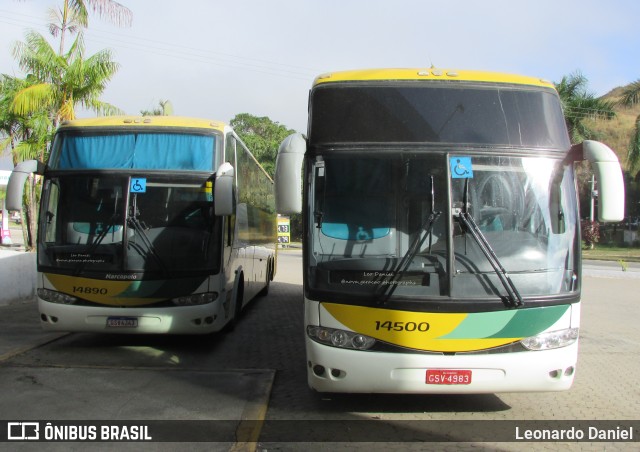 Empresa Gontijo de Transportes 14500 na cidade de Paraíba do Sul, Rio de Janeiro, Brasil, por Leonardo Daniel. ID da foto: 11379182.