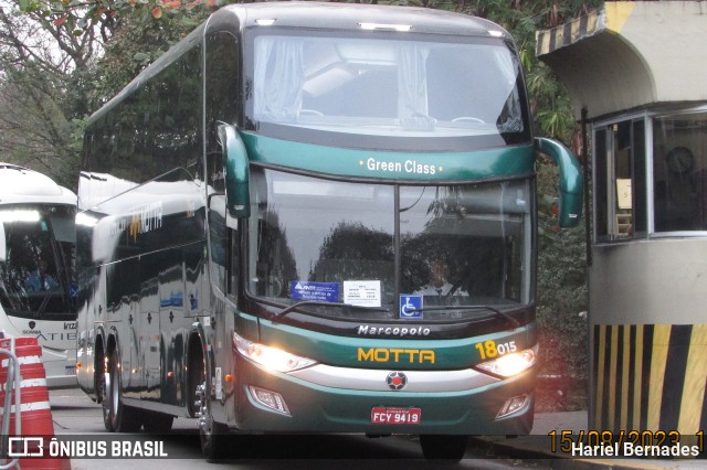 Viação Motta 18015 na cidade de São Paulo, São Paulo, Brasil, por Hariel Bernades. Número da foto: #11378411.