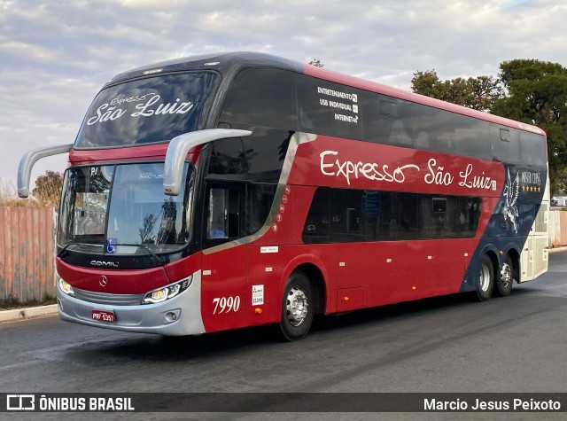 Expresso São Luiz 7990 na cidade de Brasília, Distrito Federal, Brasil, por Marcio Jesus Peixoto. ID da foto: 11380533.