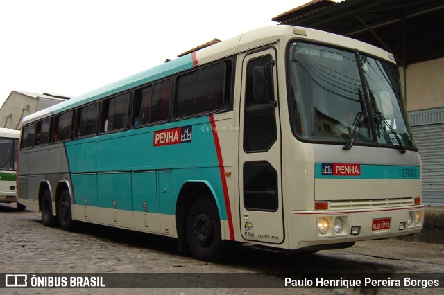 Empresa de Ônibus Nossa Senhora da Penha 27043 na cidade de Rio de Janeiro, Rio de Janeiro, Brasil, por Paulo Henrique Pereira Borges. ID da foto: 11382949.