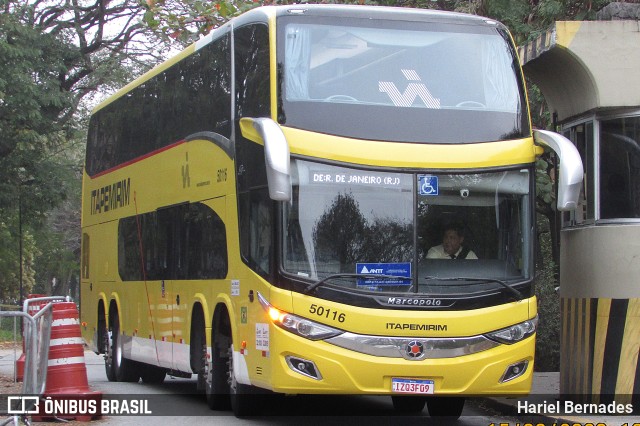 Viação Itapemirim 50116 na cidade de São Paulo, São Paulo, Brasil, por Hariel Bernades. ID da foto: 11381038.