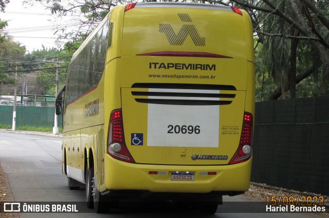 Viação Itapemirim 20696 na cidade de São Paulo, São Paulo, Brasil, por Hariel Bernades. Número da foto: #11381186.