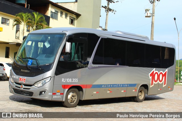 Auto Viação 1001 RJ 108.355 na cidade de Paracambi, Rio de Janeiro, Brasil, por Paulo Henrique Pereira Borges. ID da foto: 11382900.