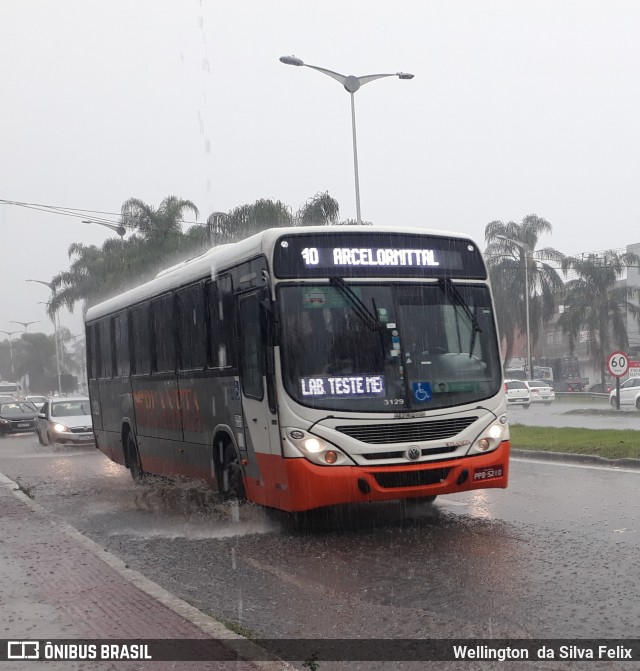 Planeta Transportes Rodoviários 3129 na cidade de Serra, Espírito Santo, Brasil, por Wellington  da Silva Felix. ID da foto: 11381289.