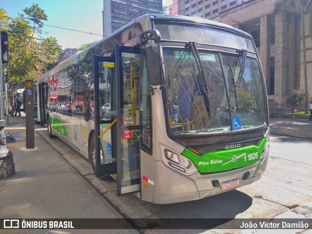 Viação Santa Brígida 1 1826 na cidade de São Paulo, São Paulo, Brasil, por João Victor Damião. ID da foto: 11383453.