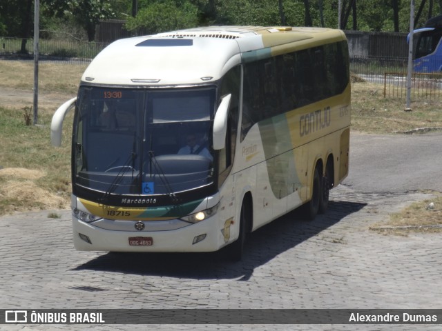 Empresa Gontijo de Transportes 18715 na cidade de João Pessoa, Paraíba, Brasil, por Alexandre Dumas. ID da foto: 11383403.