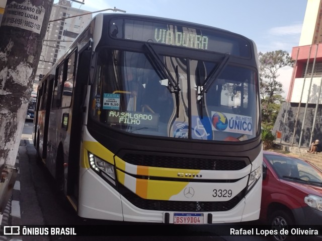 Viação Campo dos Ouros 3329 na cidade de Guarulhos, São Paulo, Brasil, por Rafael Lopes de Oliveira. Número da foto: #11383437.