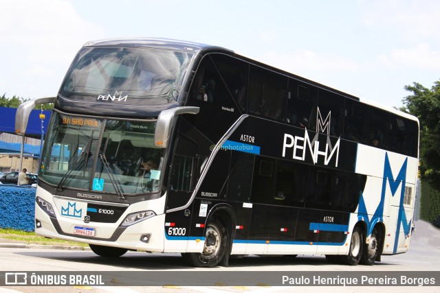 Empresa de Ônibus Nossa Senhora da Penha 61000 na cidade de São Paulo, São Paulo, Brasil, por Paulo Henrique Pereira Borges. ID da foto: 11382958.